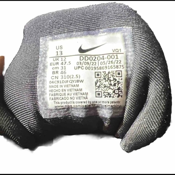 Nike Men's Quest 5 Road Running Shoes - Black/White DD0204-001 - Picture 7 of 12